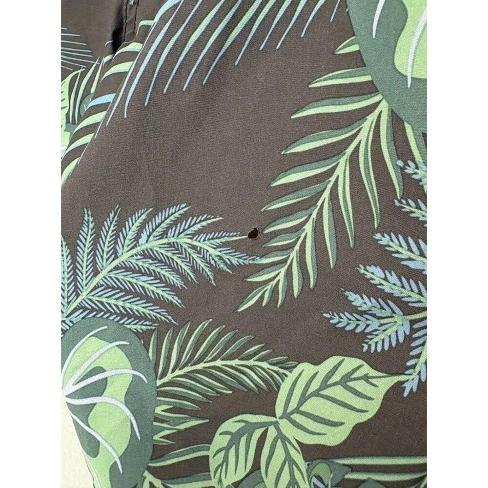 Fair Harbor Swim Shorts Lined Trunks‎ Sz XXL  Mens Hawaiian Leaf Floral Stretch
